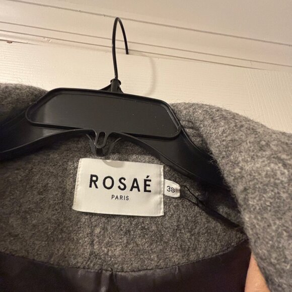 Rosaé Paris Le Antoine Wool Jacket in Mouse Grey Wool - Size 38 Brand New NWT - Picture 4 of 6